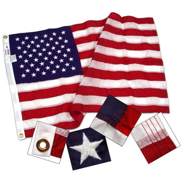 2 ply Polyester American Flags