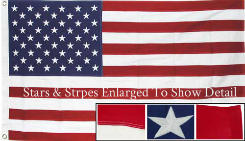 5X9.6 Government Specified Cotton U.S. Burial Casket Flag