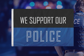 Police Department Flag Example Police & Fire Dept Flags - Veterans Flag Depot