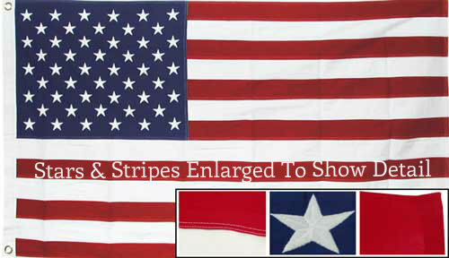 5X9.6 Cotton U.S. Burial Casket Flag