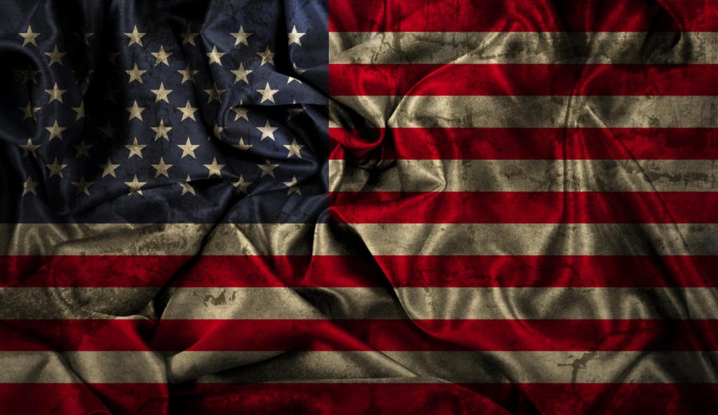 Damaged American Flag