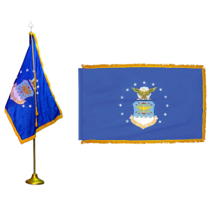 Air Force Pole Hemmed Fringed Flag
