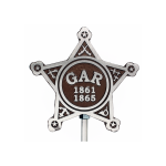 Memorial Markers with Military, Past War, and Civilian Medallions - Image 2