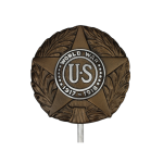 Memorial Markers with Military, Past War, and Civilian Medallions - Image 4