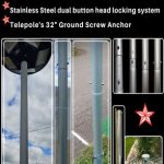 9' Sectional Antenna Pole, 2.4" Diameter